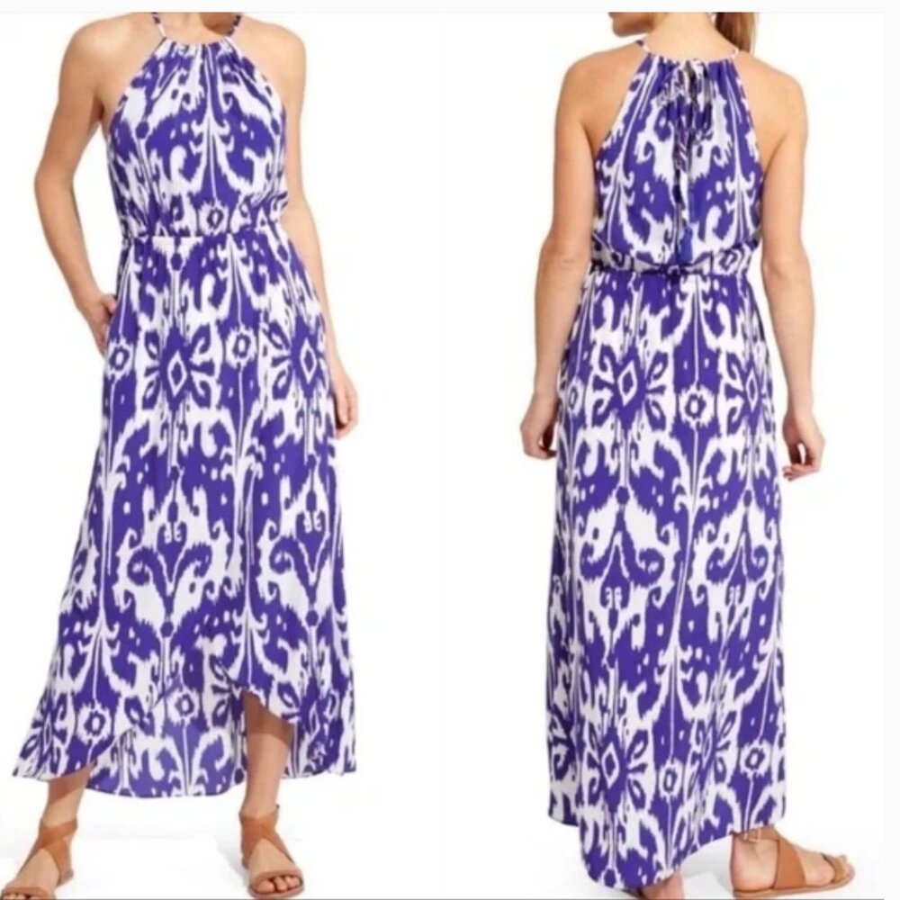Athleta Ikat Bloom Ripple Maxi Dress - Size XS